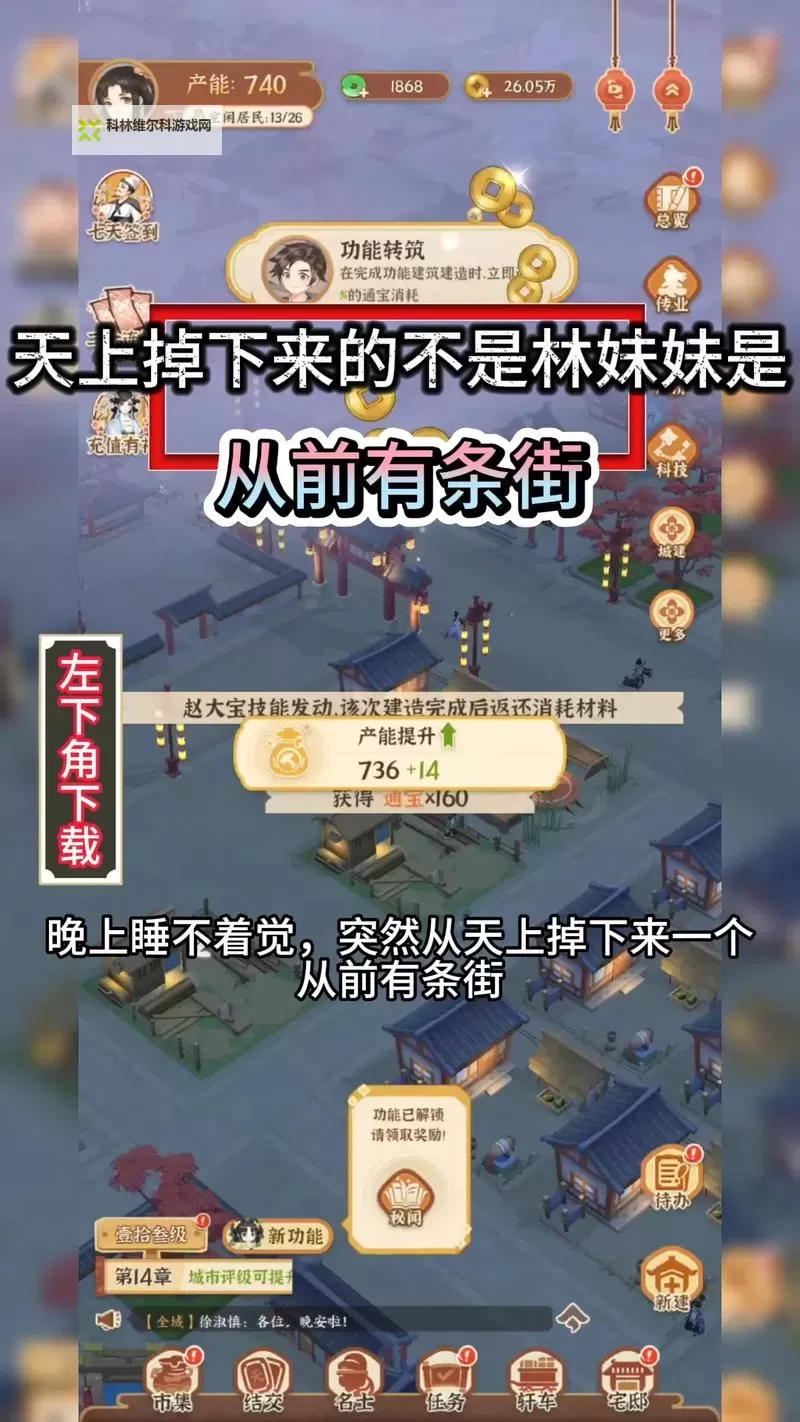 《从前有条街》人口攻略：人口提升和生产效率攻略！图1